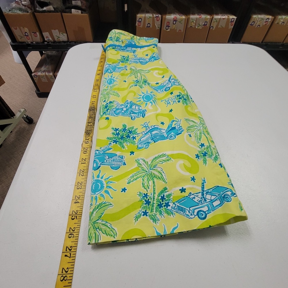 Lilly Pulitzer Vintage Sabrina Dress Size 6 Cruisin Car Print Strapless‎ Bow - Picture 7 of 9